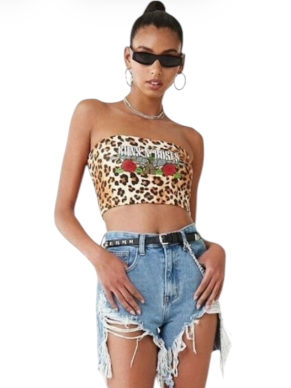 Forever21 70’sVibe GUNS N’ ROSES Bandeau/Crop/Tube Top FESTIVALCORE ⭐️⭐️⭐️⭐️⭐️
